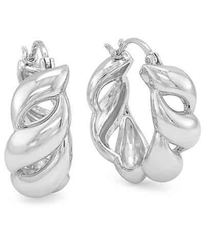 And Now This Open Twisted Hoop Earring