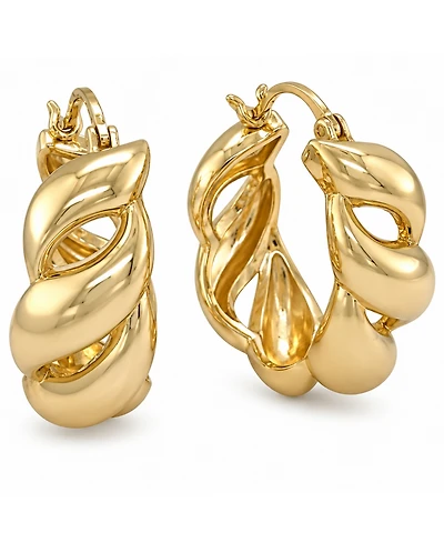 And Now This Open Twisted Hoop Earring