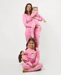 Leveret Matching Mommy Me Pink Ballerina Cotton Pajamas