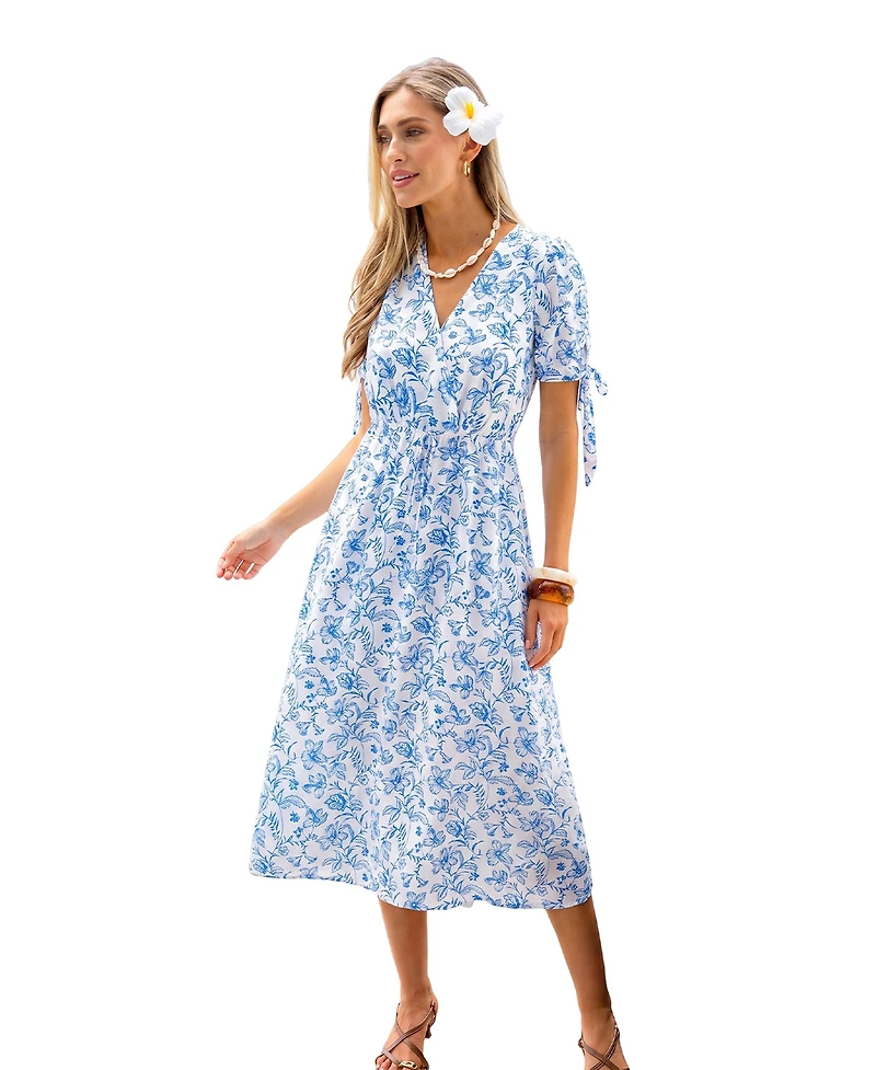 Cupshe Women's Soft Launch Floral Maxi Beach Dress