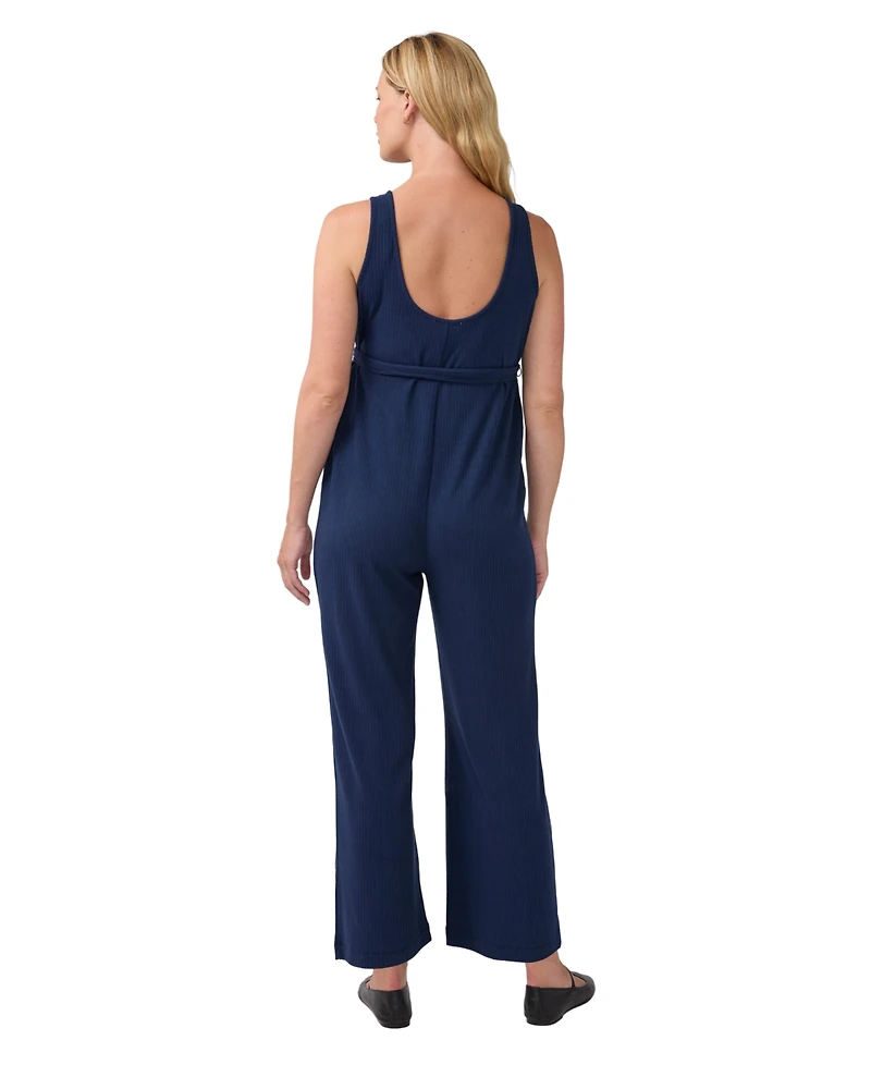 Ingrid + Isabel Women's Sleeveless Wide Leg Knit Jumpsuit