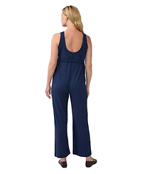 Ingrid + Isabel Women's Sleeveless Wide Leg Knit Jumpsuit
