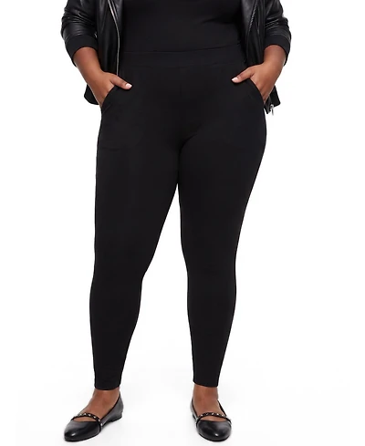 Torrid Plus Slim Fix High-Rise Compression Cotton-Blend Leggings