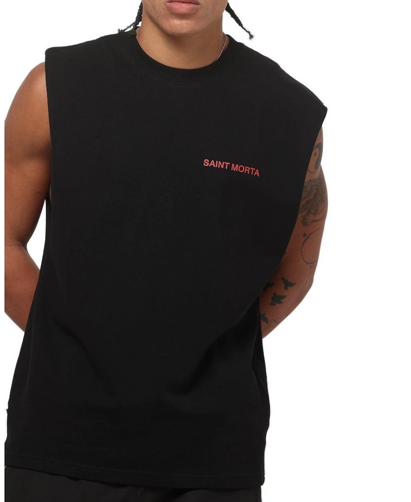 Saint Morta Men's Exodus Oversized Sleeveless Graphic T-Shirt