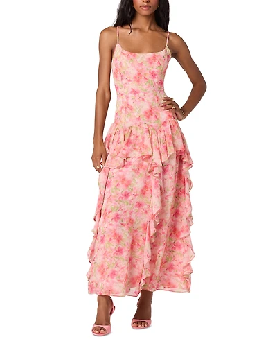 Astr the Label Women's Livia Scoop Neck Sleeveless Maxi Dress