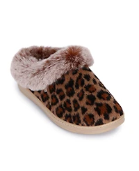 Isotoner Signature Women's Clara Faux-Fur-Trim Clog Slippers