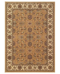 Closeout! Km Home 1592/1072/Beige Pesaro Beige 7'9" x 11' Area Rug