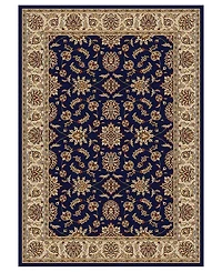 Closeout! Km Home 1592/1082/Navy Pesaro Blue 7'9" x 11' Area Rug