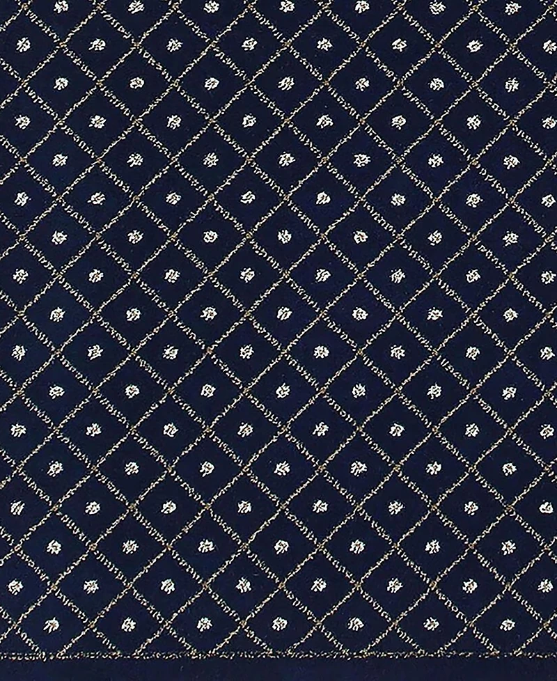 Closeout! Km Home 782/1312/Navy Pesaro Blue 7'9" x 11' Area Rug