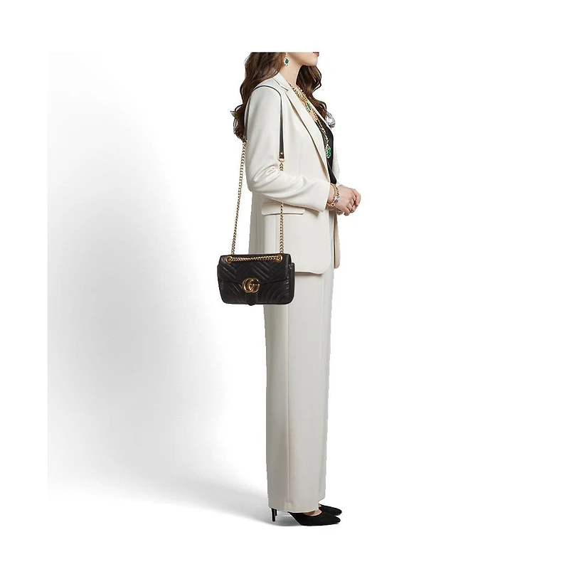 Pre-Owned Gucci Gg Marmont Medium Matelasse Leather Shoulder Bag