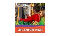 Jack & June Chalkboard Panel Playset Attachment Kit, 14" x 16.5", with Weather-Resistant Chalk Holder, Ages 3+