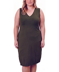 Universal Standard Plus Lila Tie-Back Liquid Jersey Dress