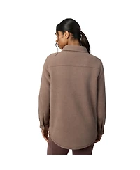 Free Country Women's Tundra Sherpa-Lined Double-Faced Fleece Shirt Jacket