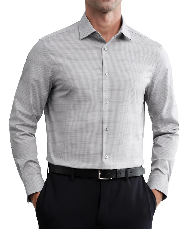 Calvin Klein Men's Wrinkle-Free Slim-Fit Cotton-Blend Dress Shirt