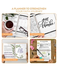 Danrong Daily Planner Faith Based Monthly Weekly Habit Tracker Devotional Journal Organizer