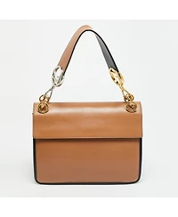 Pre-Owned Fendi Kan I Bicolor Leather Shoulder Bag