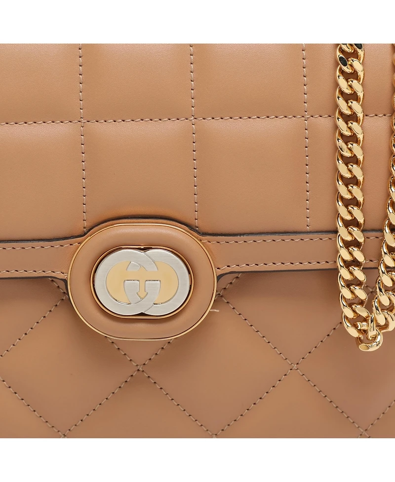 Pre-Owned Gucci Women's Deco Small Quilted Leather Shoulder Bag