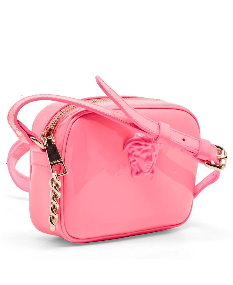 Pre-Owned Versace Women's La Medusa Patent Leather Camera Crossbody Bag