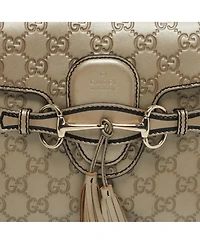 Pre-Owned Gucci Women's Emily Guccissima Leather Chain Shoulder Bag