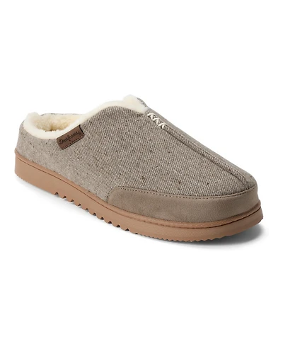 Dearfoams Men's Aldan Indoor-Outdoor Round Toe Clog Slippers