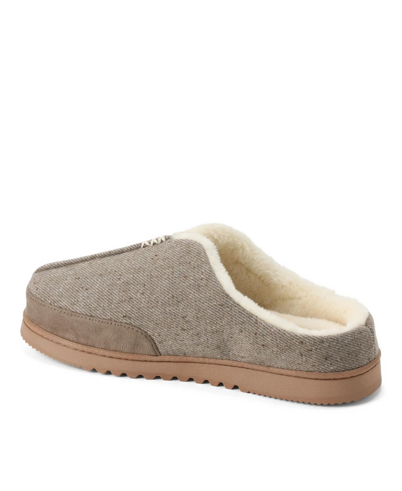 Dearfoams Men's Aldan Indoor-Outdoor Round Toe Clog Slippers