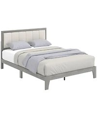 Slickblue Full Size Bed Frame with Sturdy Platform Design for Bedroom