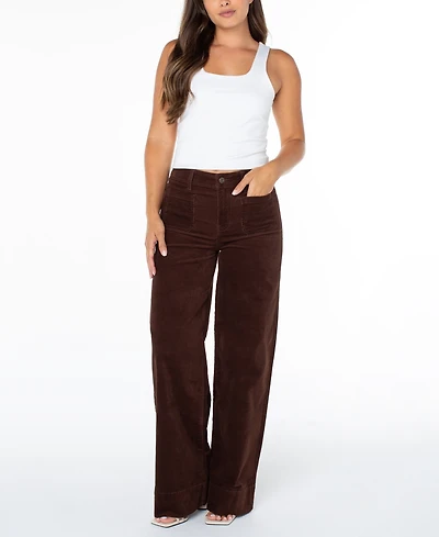 Celebrity Pink Juniors' High-Rise Wide-Leg Corduroy Jeans