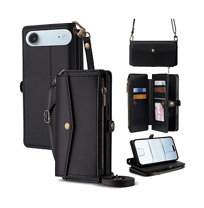 Artudatech Card-Holder Crossbody Wallet Case for iPhone 12-17