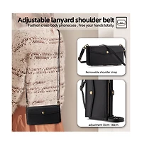Artudatech Crossbody Strap Wallet Case for iPhone 12-17