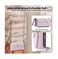 Artudatech Removable Wrist and Crossbody Straps Card Holder Wallet Case for iPhone 12-17