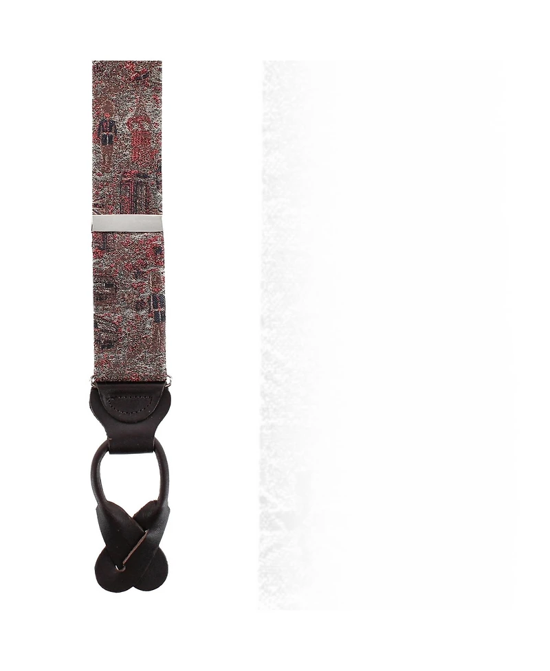 Trafalgar London Tapestry Silk Button-End Suspenders