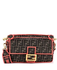 Pre-Owned Fendi Medium Baguette Nm Bag Zucca Canvas