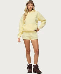 Edikted Women's Basic Girl Low Rise Sweat Shorts
