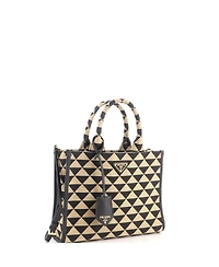 Pre-Owned Prada Small Symbole Shopper Tote Jacquard