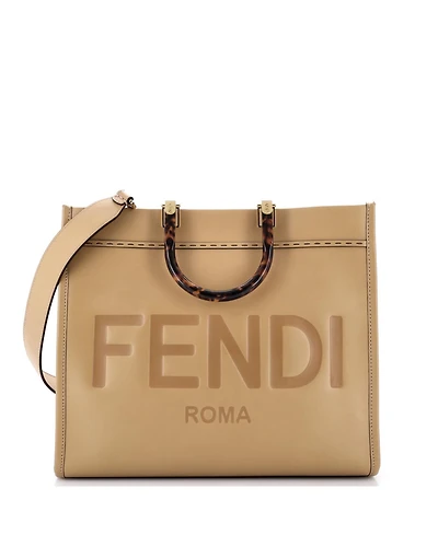 Pre-Owned Fendi Medium Sunshine Shopper Tote Leather