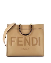 Pre-Owned Fendi Medium Sunshine Shopper Tote Leather