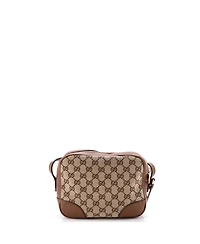 Pre-Owned Gucci Mini Bree Disco Crossbody Bag Gg Canvas with Leather
