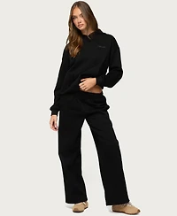 Edikted Women's Basic Girl Wide Leg Sweatpants