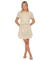 Petal and Pup Women's Lorry Tie Front Mini Dress
