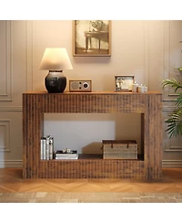 gaomon Modern Console Table, 55-Inch Wood Entryway Table with Storage, Narrow Long Sofa Table Behind Couch Table for Living Room, Foyer, Hallway