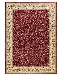 Closeout!! Km Home Pesaro Floral Red 7'9" x 11' Area Rug