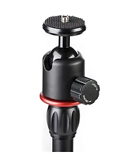 Movo Universal Mini Camera Tripod with Extendable Pole (Mv-T1) Adjustable Head, Heavy-Duty Aluminum Travel Stand for Dslr, Mirrorless, GoPro