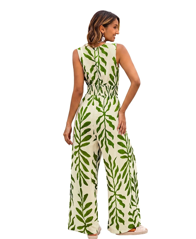 Cupshe Women's Yachting Tropical Jumpsuit