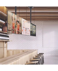Kanto MBC211T Menu Board Ceiling Mount System with Tilting Arms for 40" - 60" TVs (2 Screens)