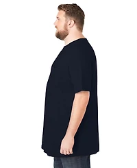 KingSize Big & Tall Shrink-Less Lightweight Longer-Length Crewneck Pocket T-Shirt