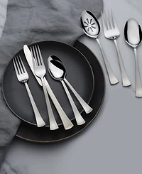 International Silver Fulton Satin 18.0 Stainless Steel 51 Piece Flatware Set, Service For 8