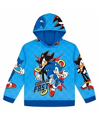 Sonic the Hedgehog Boys' Athletic Fleece Hooded Sweatshirt