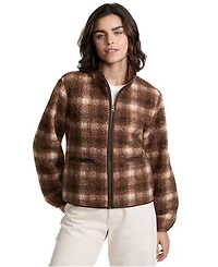 Lands' End Women's Print Boucle Fleece Jacket