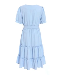 Quiz Women's Textured Frill Detail Midi Dress