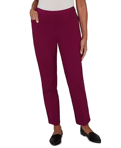 Alfred Dunner Petite Colored Allure Stretch Short-Length Pants